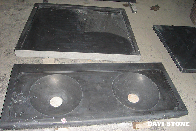 China Black Granite Stone Vanitytop and Shower Polished - Dayi Stone